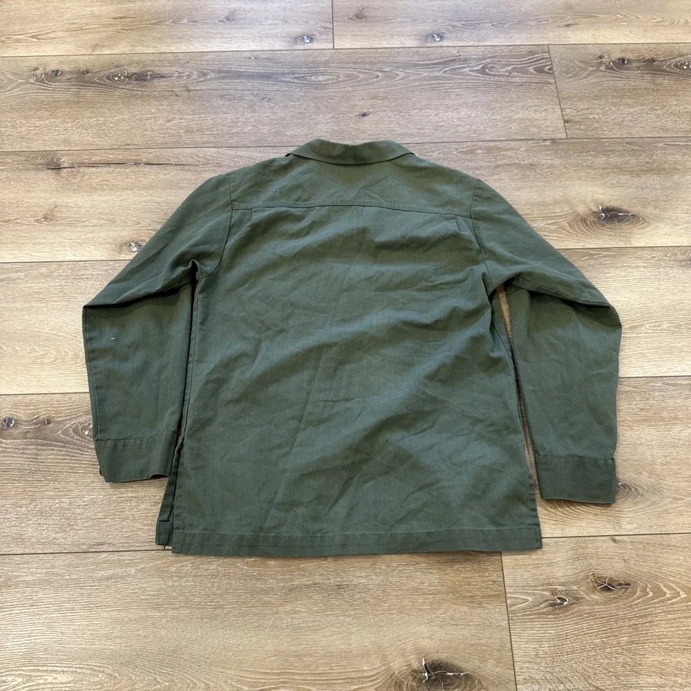 Vintage Military Shirt Mens M Cotton Sateen OG-107 US Air‎ Force Named 70s Nam